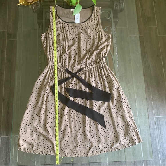 LOFT POLKA DOT CASUAL SLEEVELESS DRESS SIZE M - Picture 9 of 11